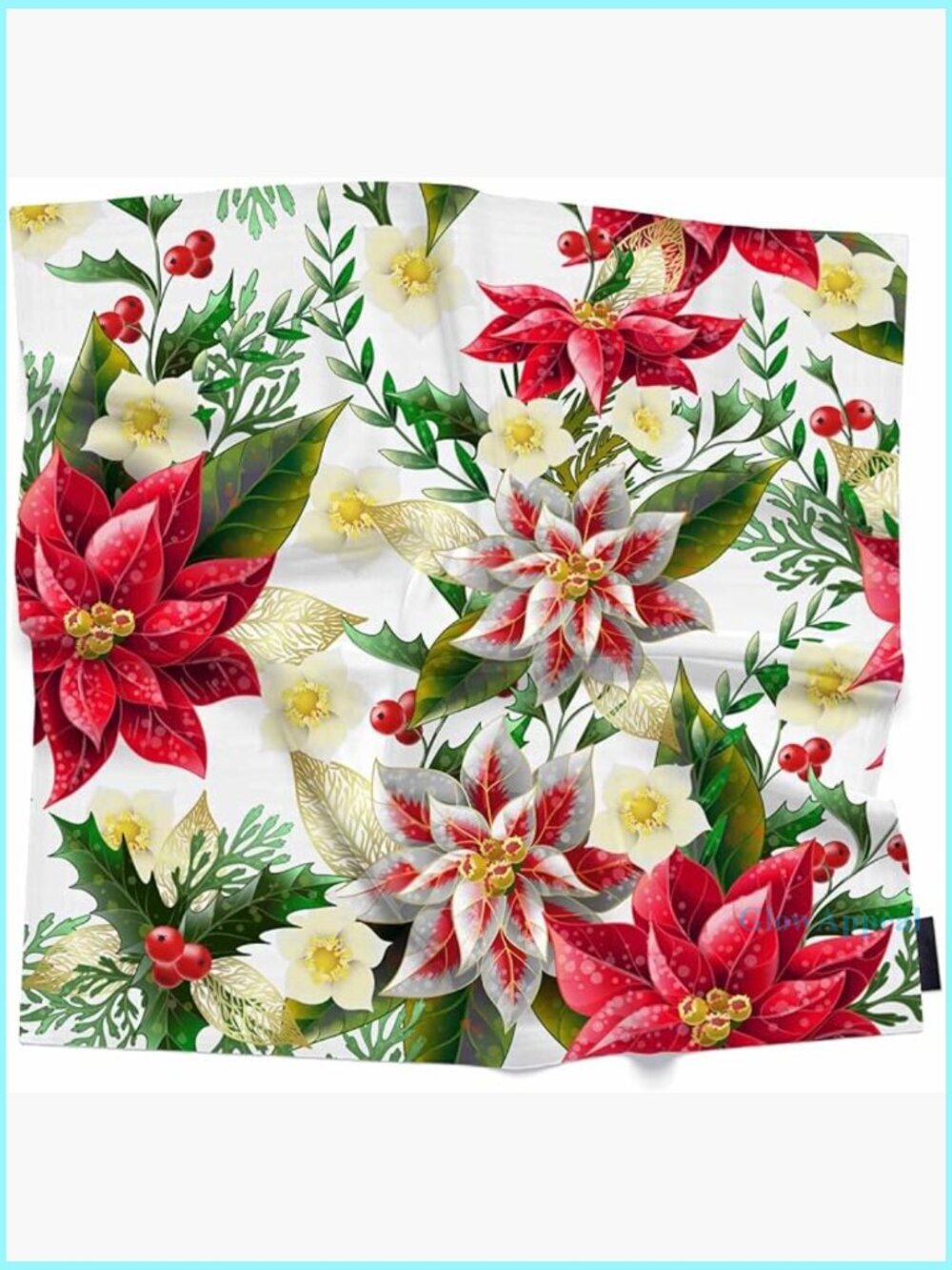 Large 35x35 Inch Silk Feel Polyester Scarf Floral Paisley Bandana